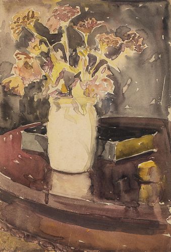 Christopher P.H. Murphy, Flower Still Life, W/C