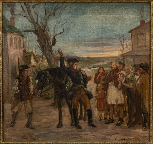 E. L. Durand, Paul Revere, Oil on Canvas