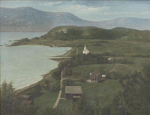S. Lund, Landscape, Oil on Canvas