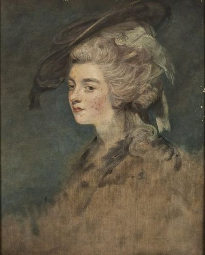 British School, Portrait of a Woman, 18th/19th C.