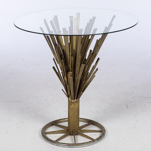 John Bucci, Round Spiked Metal Console Table Base