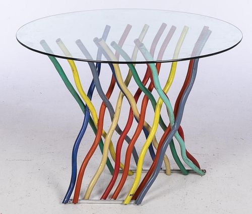 John Bucci, Multi Colored Metal Table Base