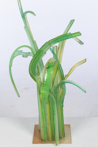 John Bucci, Green Plexiglass Sculpture