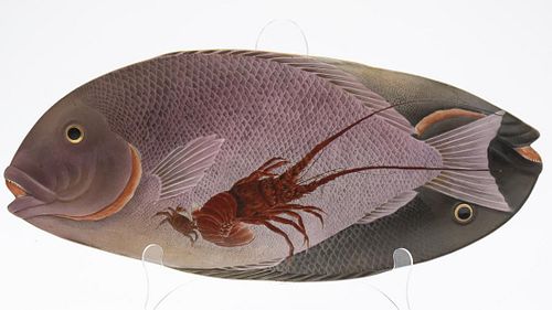 Japanese Fish-Form Ceramic Platter