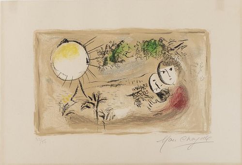 Marc Chagall, Le Repos, Lithograph