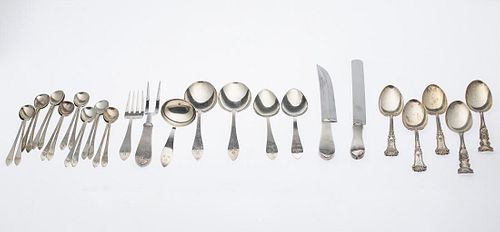 Group of Tiffany Sterling Silver Flatware & 6 Others