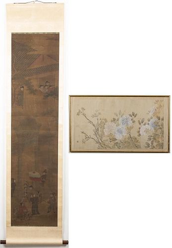 Chinese Scroll and Framed Painting