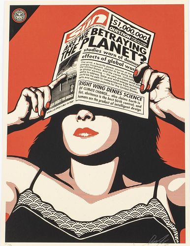 Shepard Fairey, Are We Betraying the Planet, 109/450