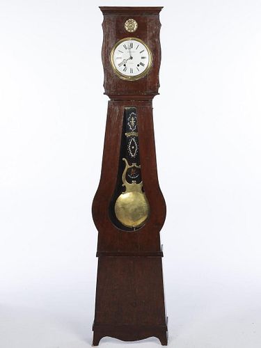 French Provincial Pine Tall Case Clock