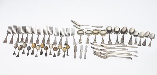 38 Sterling Silver Flatware Pieces and 9 Others