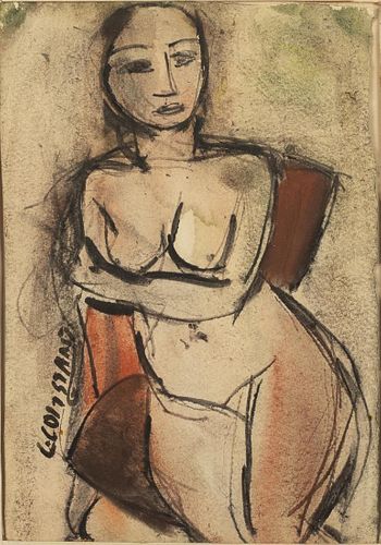 George Constant, Nude, Watercolor
