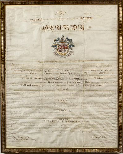 Frederick Broughton, Grundy Family Crest, 1854