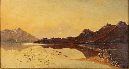 Charles Leslie, Two Landscape Scenes, Oil