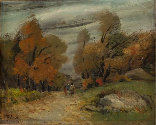 Josef Foshko, Landscape, Oil on Canvas