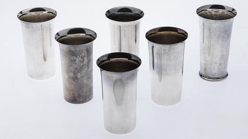 6 Sterling Silver Mint Julep Cups