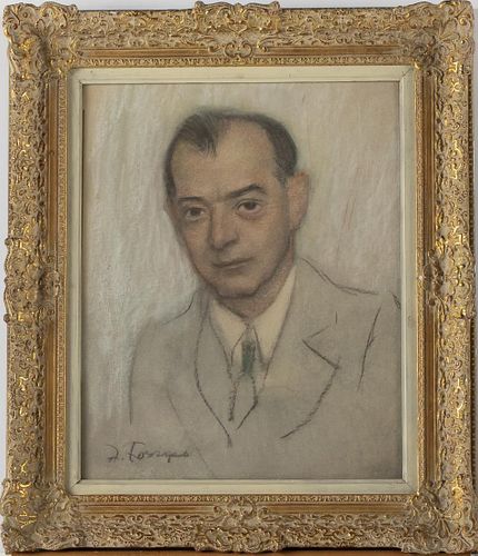 Joseph Foshko, Portrait of Moses Weiss, Pastel