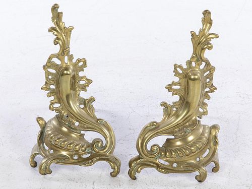 Pair of Louis XV Style Andirons