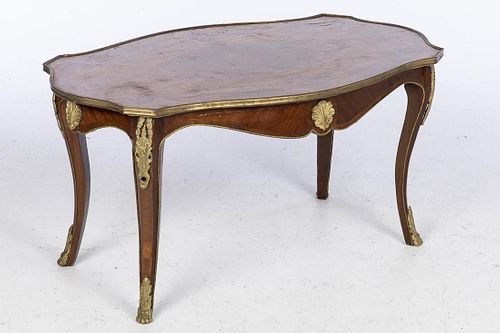 Louis XV Style Marquetry and Gilt-Metal Low Table