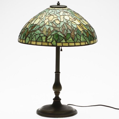 Stained Glass Lamp with Iris