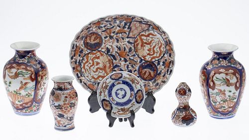 6 Pieces of Imari Porcelain
