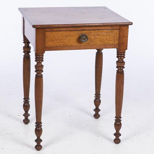 American Federal Cherrywood Side Table, 19th Century