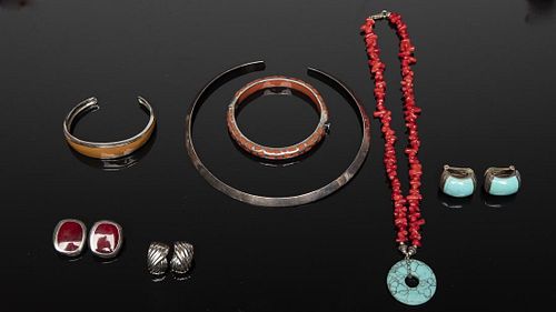 Group of Sterling Silver and Stone Jewelry