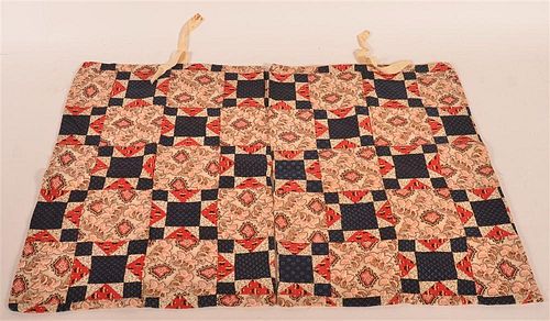 Pair of Mid 19th C. Quilted Patchwork Pillow Shams