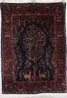 3753490: Signed Tree of Life Persian Rug E3RDP