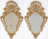 3753407: Pair of Continental Giltwood Mirrors, Early 20th Century E3RDJ