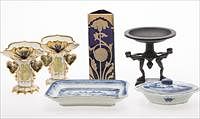 3753679: Group of Glass, Porcelain and Metal Articles, 19th/20th Century E3RDF
