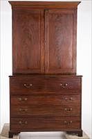 3776689: American Mahogany Secretary Bookcase, Early 19th Century E3RDJ