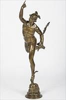 3776797: Bronze Sculpture of Hermes After the Antique, Unsigned E3RDL