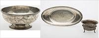 3753617: Gorham Sterling Silver Footed Bowl, Bread Tray and English Bowl E3RDQ