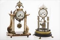 3753734: Louis XVI Style Agate and Gilt-Metal Mantle Clock
 and Gilt-Metal Mantle Clock E3RDG