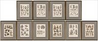3776801: Set of 10 Framed Neoclassical Prints E3RDO