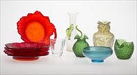 3753607: Group of Miscellaneous Art Glass and Molded Glass E3RDF