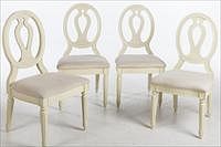 3753717: Set of 4 Louis XVI Style White Painted Side Chairs, 20th Century E3RDJ