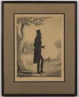 3753737: William Henry Brown (American, 1808-1883), Silhouette
 of John Randolph, Lithograph on Paper E3RDO