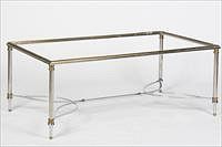 3753723: Chrome and Brass Table, 20th Century E3RDJ