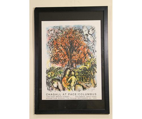 FRAMED MARC CHAGALL POSTER