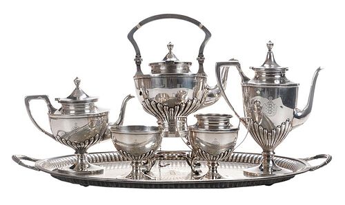 Five Piece Sterling Tea Service with