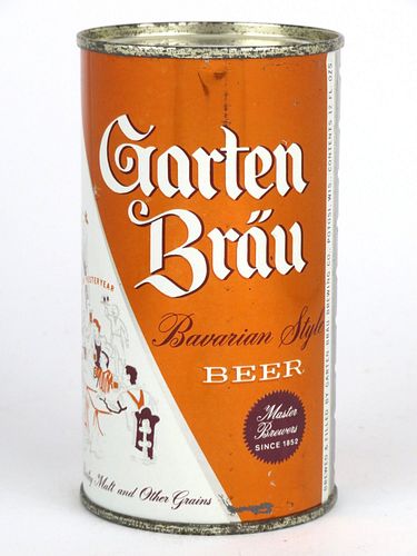 1962 Garten Brau Beer 12oz Flat Top Can 67-20, Potosi, Wisconsin