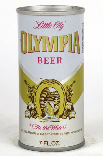 1977 Olympia Beer (test) 7oz Can T238-20V, Tumwater, Washington