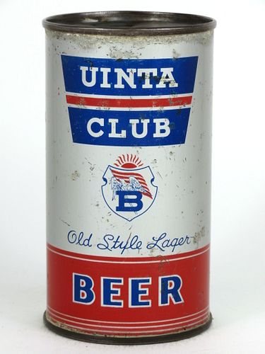 1939 Uinta Club Beer 12oz Flat Top Can OI-821, Ogden, Utah