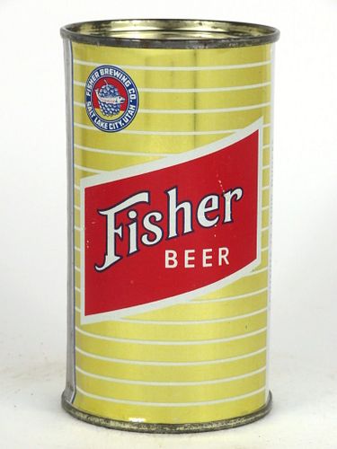 1952 Fisher Beer 12oz Flat Top Can 63-38.1, Salt Lake City, Utah