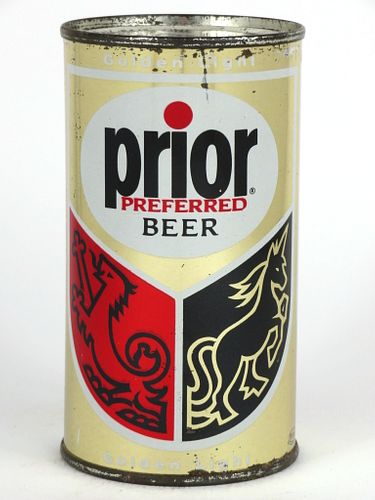 1963 Prior Prefered Beer 12oz Flat Top Can 117-07, Norristown, Pennsylvania