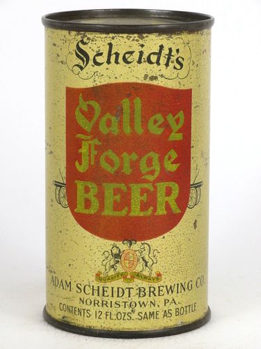 1948 Valley Forge Beer 12oz Flat Top Can OI-Unpictured, Norristown, Pennsylvania