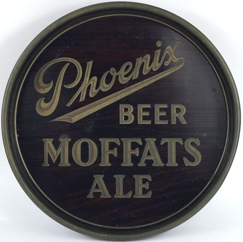 1935 Phoenix Beer/Moffats Ale 12 inch Serving Tray, Buffalo, New York
