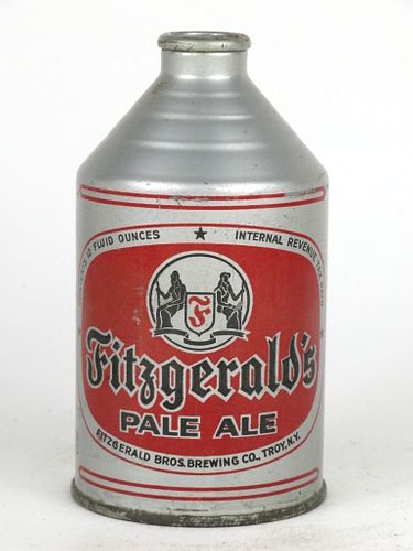 1940 Fitzgerald's Pale Ale 12oz Crowntainer 193-31, Troy, New York