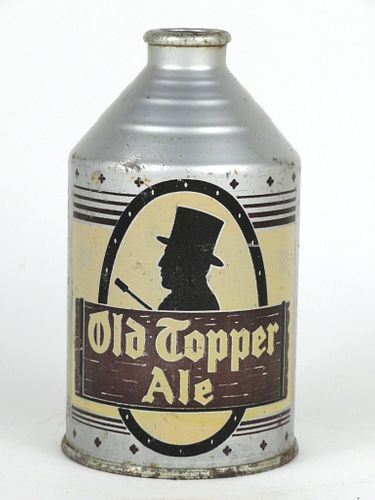 1939 Old Topper Ale 12oz Crowntainer 197-31, Rochester, New York